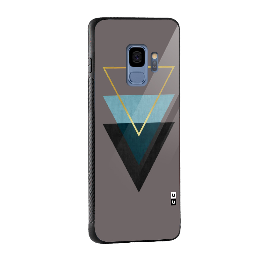 Pastel Triangle Glass Back Case for Galaxy S9