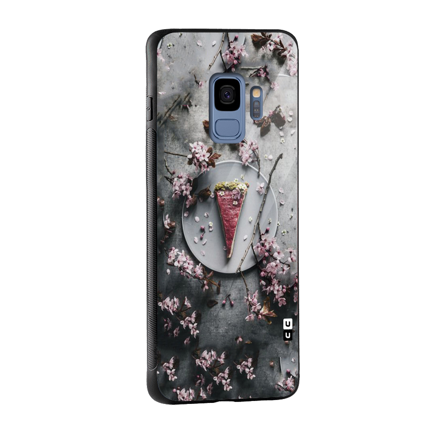 Pastry Florals Glass Back Case for Galaxy S9