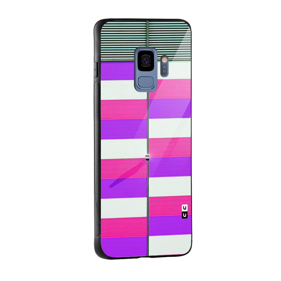 Patterns City Glass Back Case for Galaxy S9