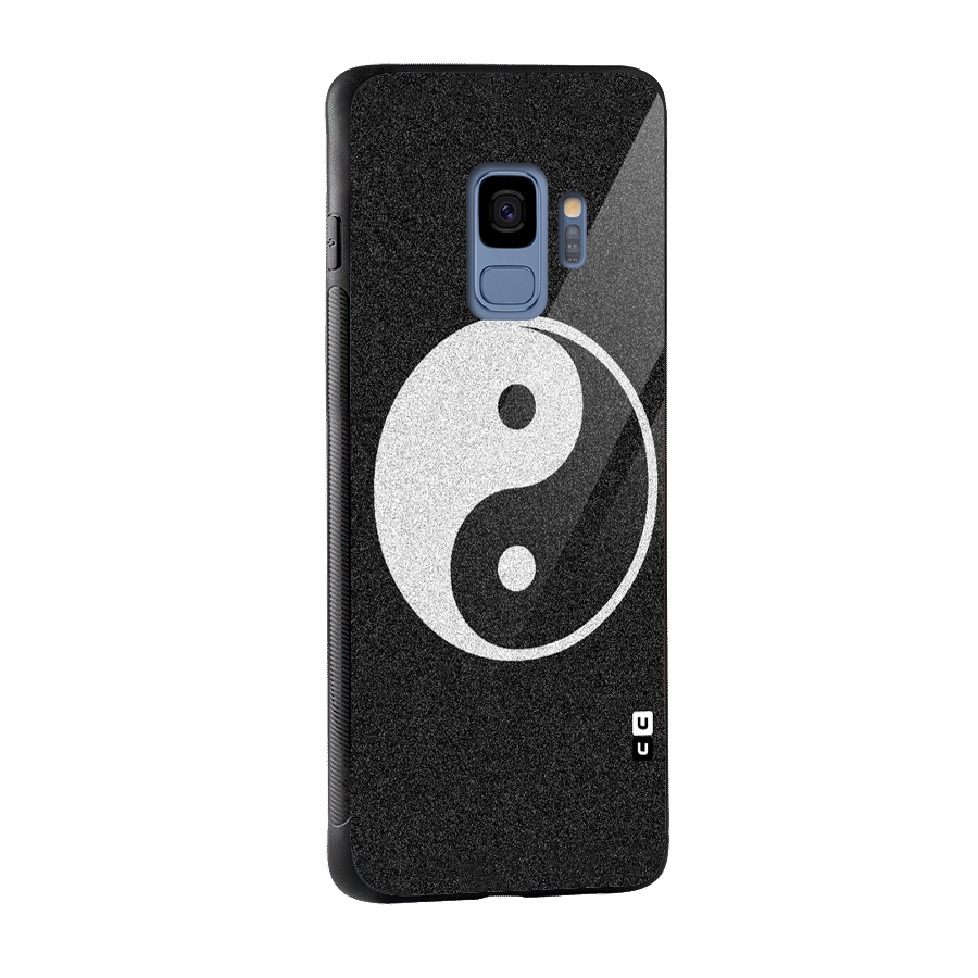 Peace Disorted Glass Back Case for Galaxy S9