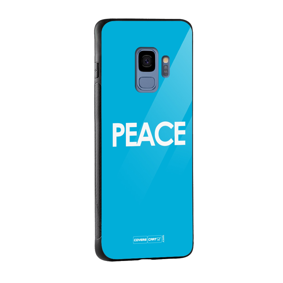 Peace Glass Back Case for Galaxy S9