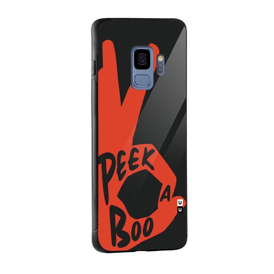 Peek-a-boo Glass Back Case for Galaxy S9