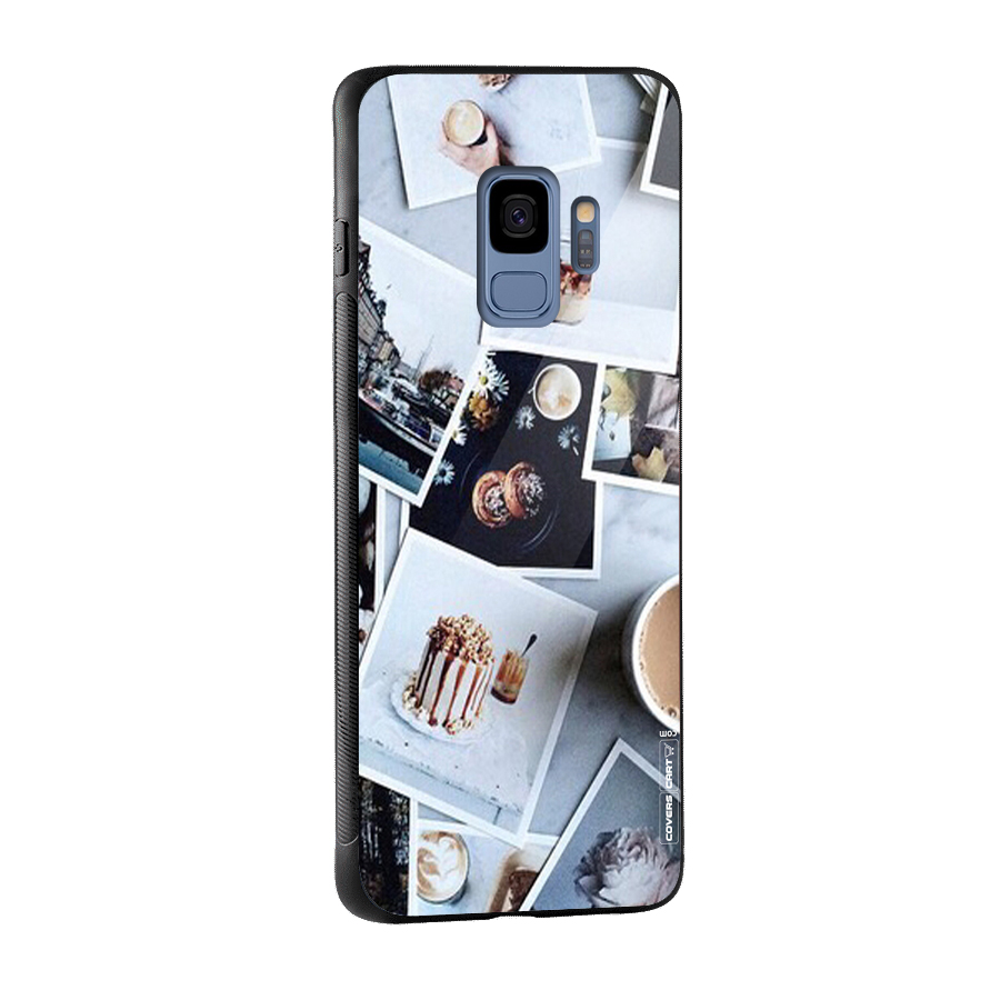 Pictures Coffee Glass Back Case for Galaxy S9