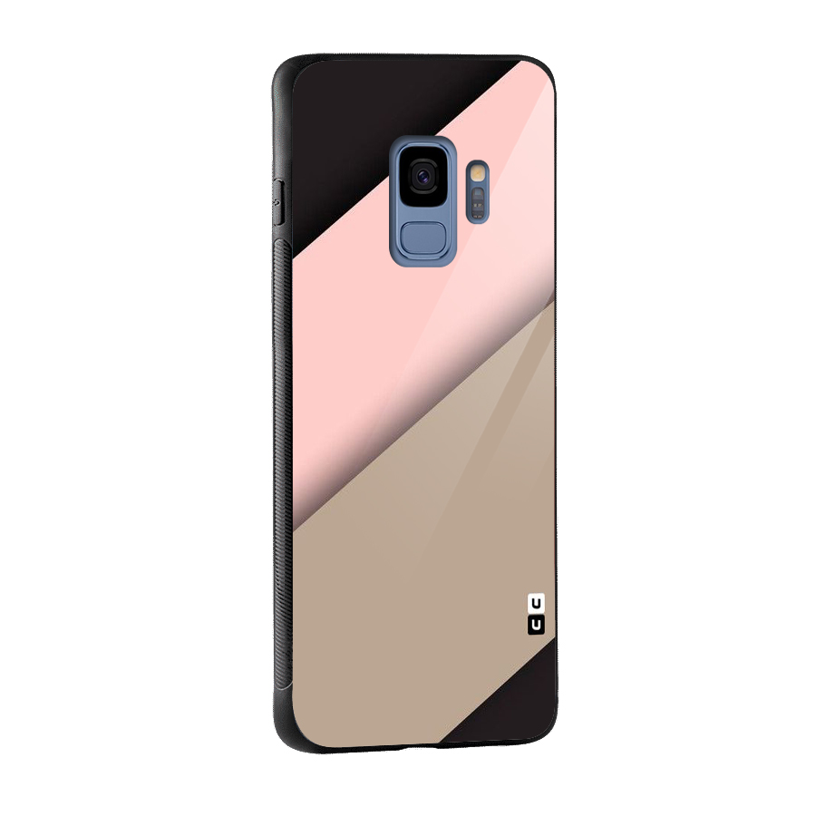 Pink Diagonal Glass Back Case for Galaxy S9