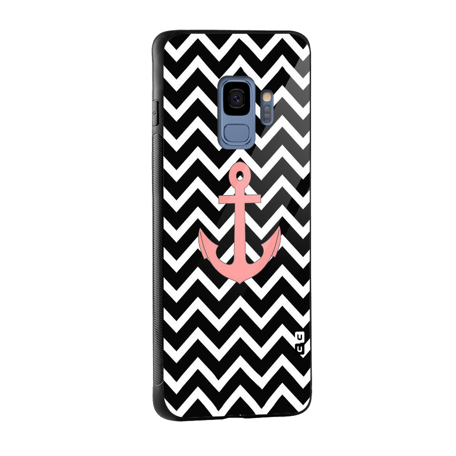 Pink Sailor Glass Back Case for Galaxy S9