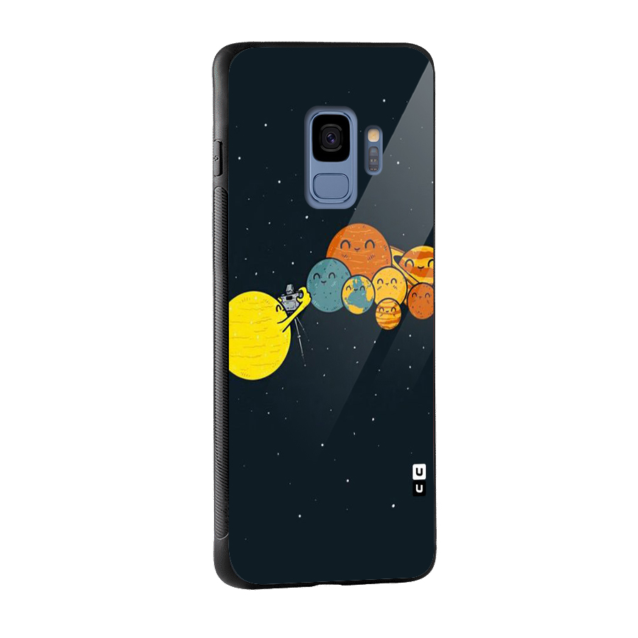 Planet Family Glass Back Case for Galaxy S9