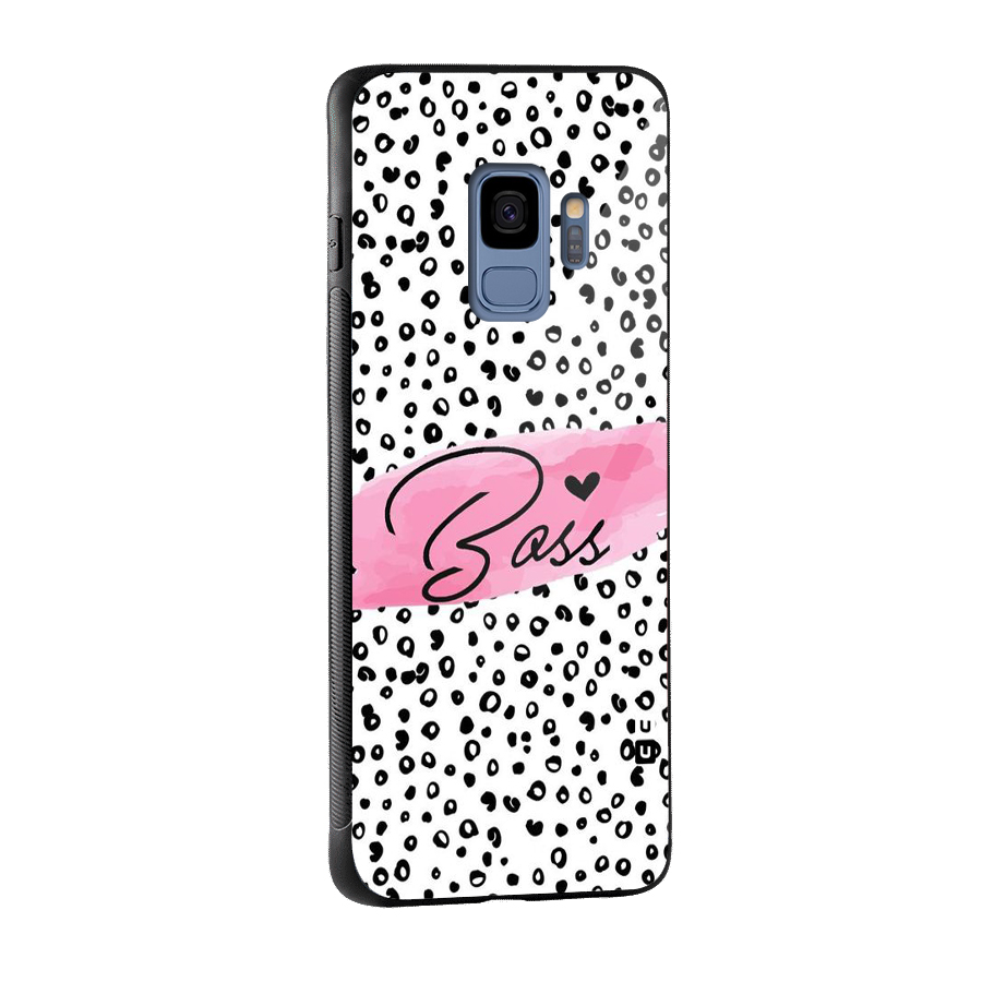 Polka Boss Glass Back Case for Galaxy S9