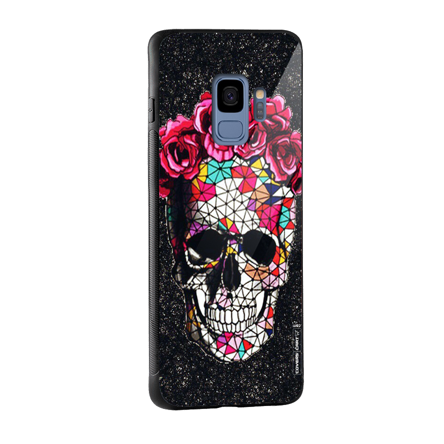 Pretty Dead Face Glass Back Case for Galaxy S9
