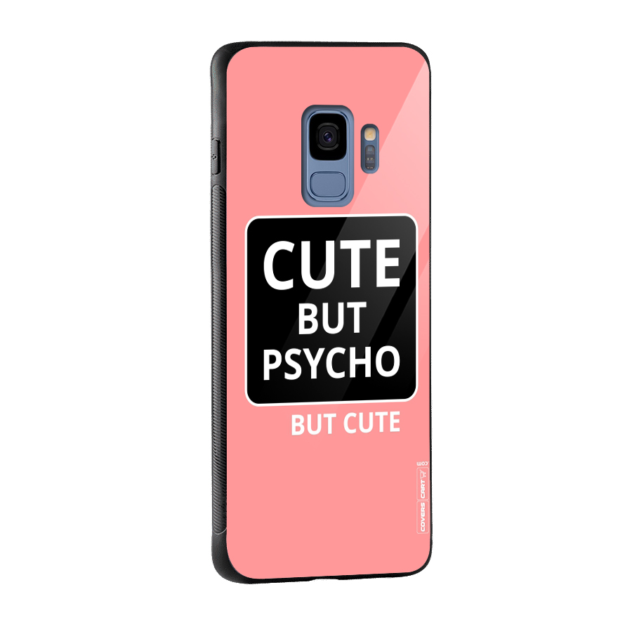 Psycho But Cute Glass Back Case for Galaxy S9