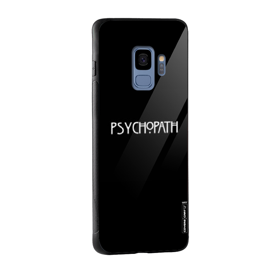 Psycopath Alert Glass Back Case for Galaxy S9