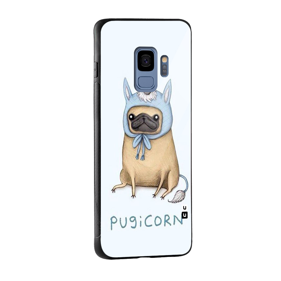 Pugicorn Glass Back Case for Galaxy S9