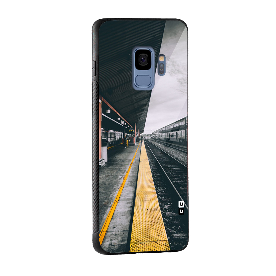 Railway Track Glass Back Case for Galaxy S9