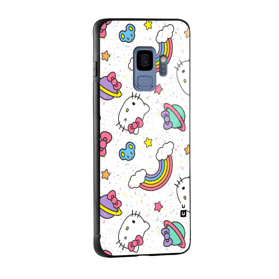 Rainbow Kit Tee Glass Back Case for Galaxy S9