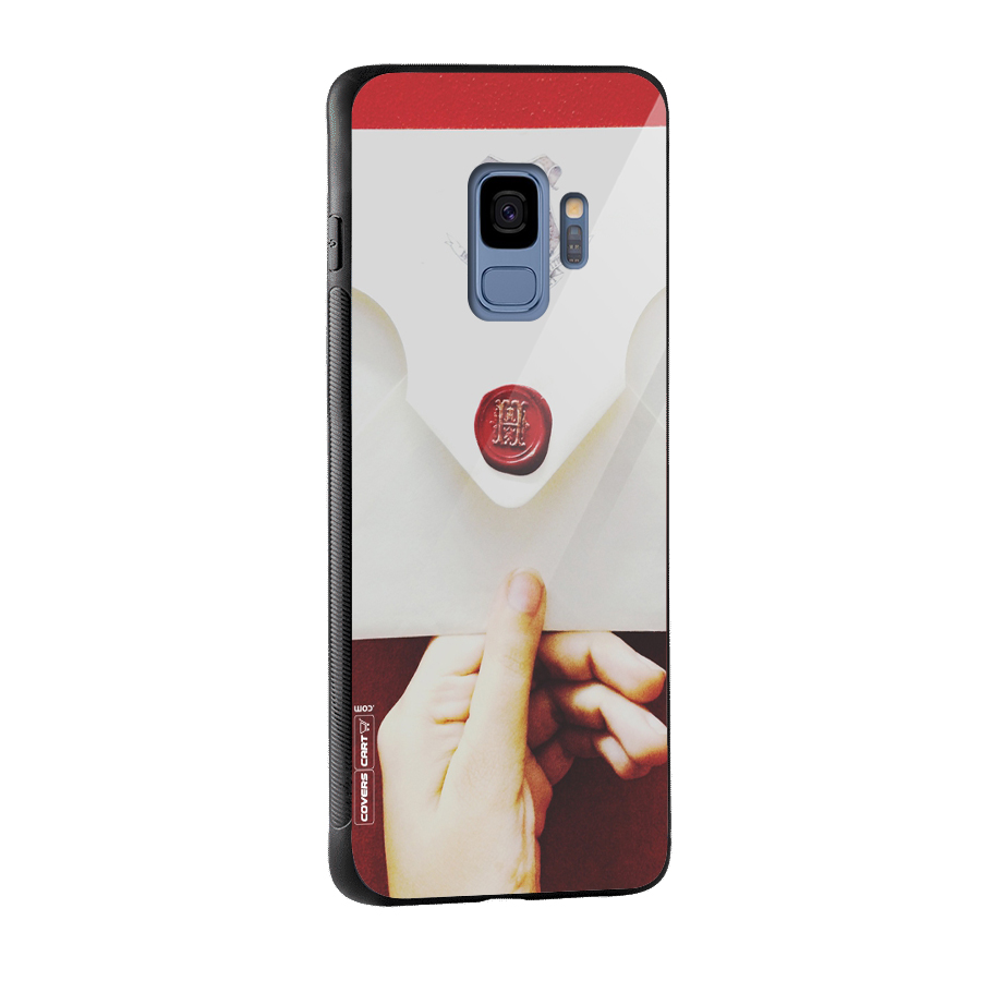Red Envelope Glass Back Case for Galaxy S9