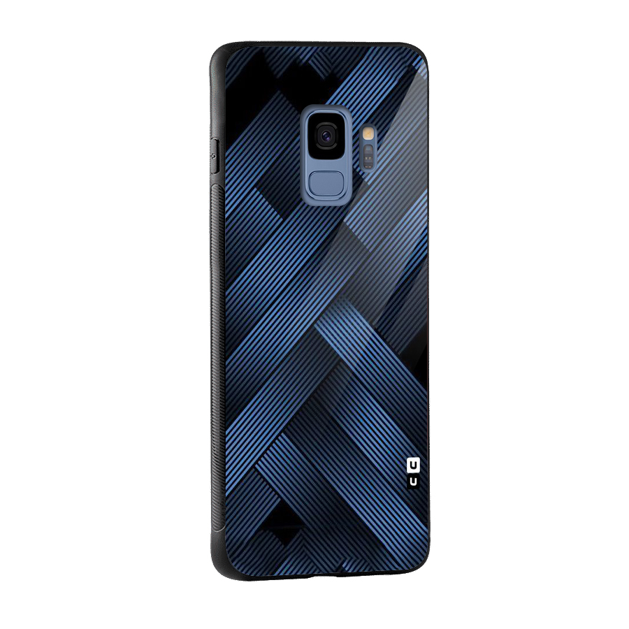Ribbon Stripes Glass Back Case for Galaxy S9