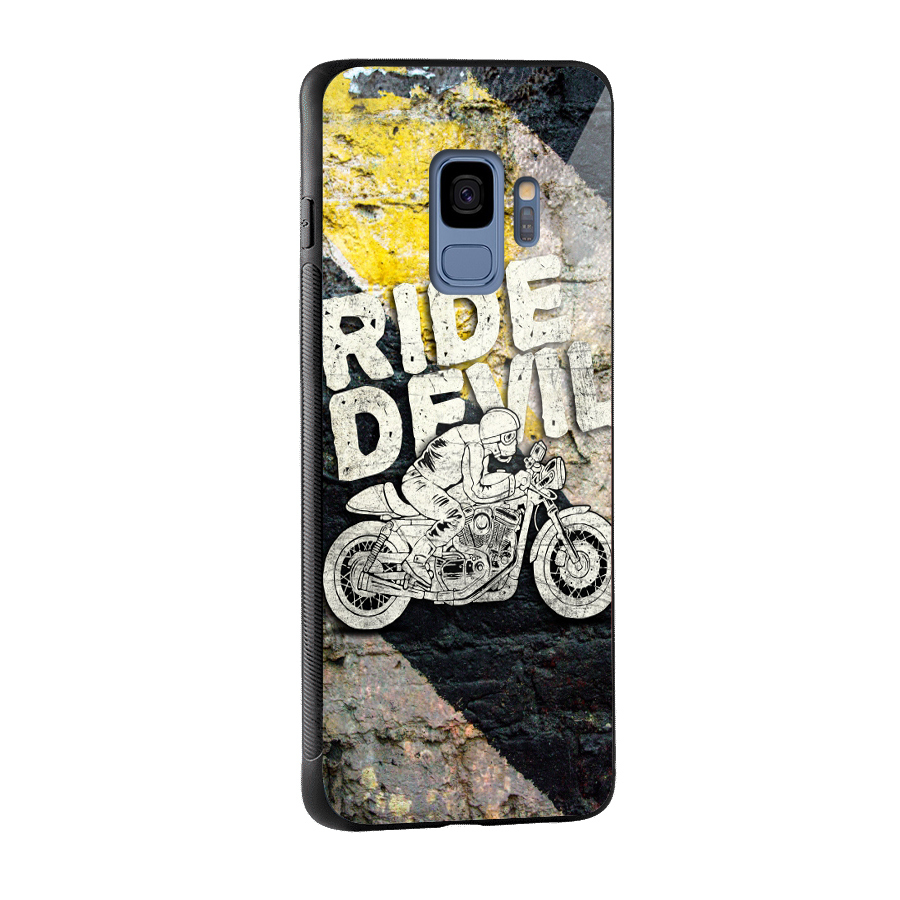 Ride Devil Glass Back Case for Galaxy S9