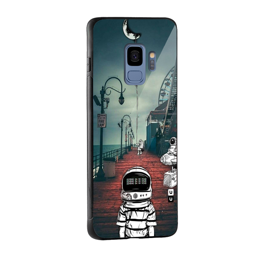 Robotic Design Glass Back Case for Galaxy S9