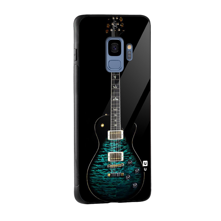 Royal Green Guitar Glass Back Case for Galaxy S9