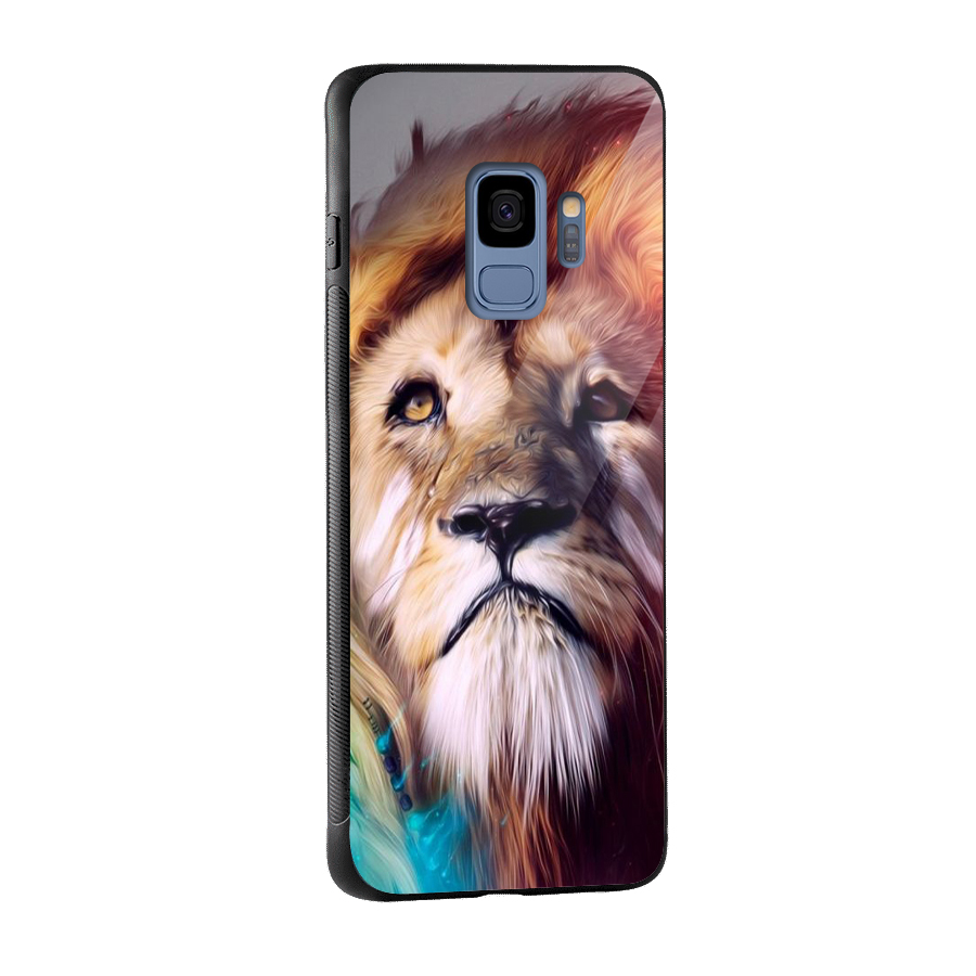 Royal Lion Glass Back Case for Galaxy S9