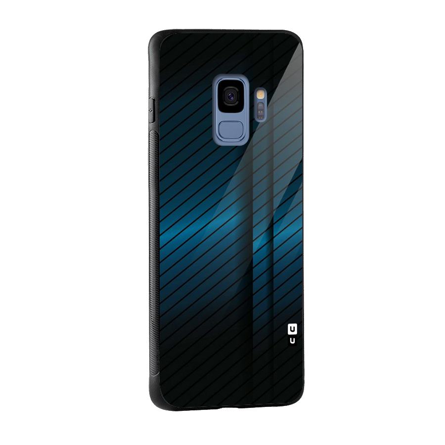 Royal Shade Blue Glass Back Case for Galaxy S9