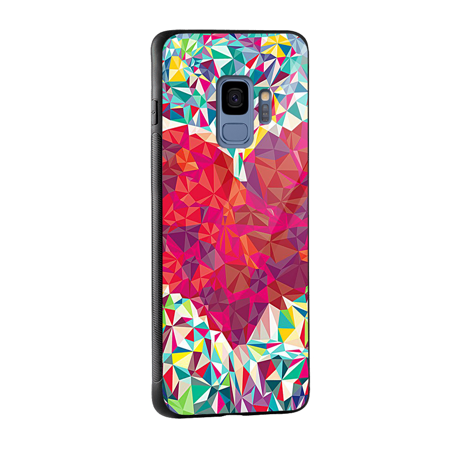 Scrumbled Heart Glass Back Case for Galaxy S9