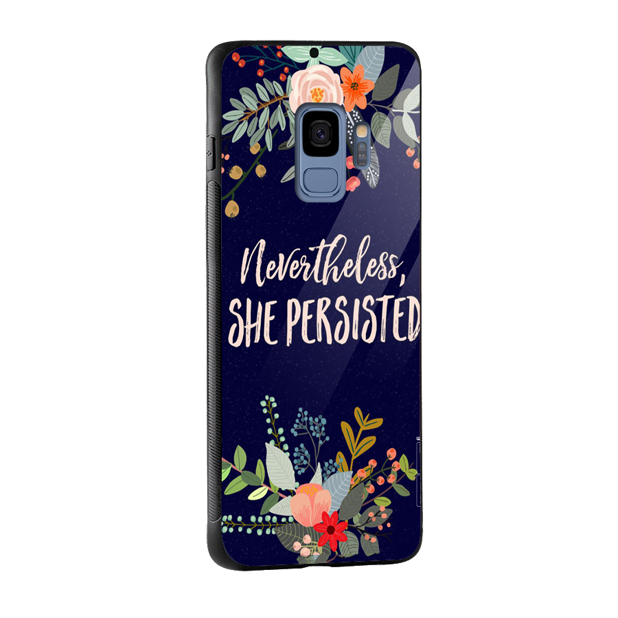 She Persisted Glass Back Case for Galaxy S9