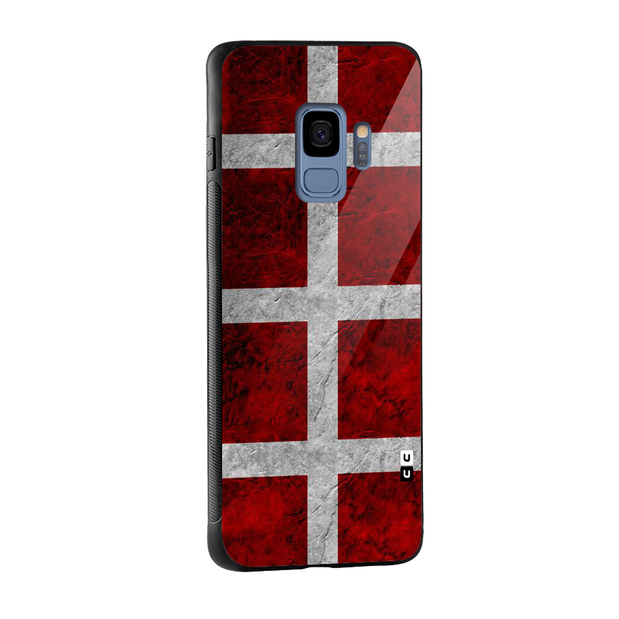 Silver Lines Glass Back Case for Galaxy S9