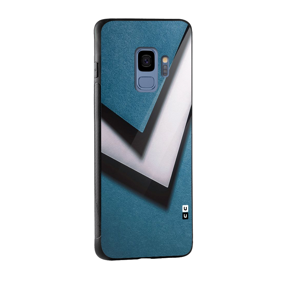 Simple Right Tick Glass Back Case for Galaxy S9