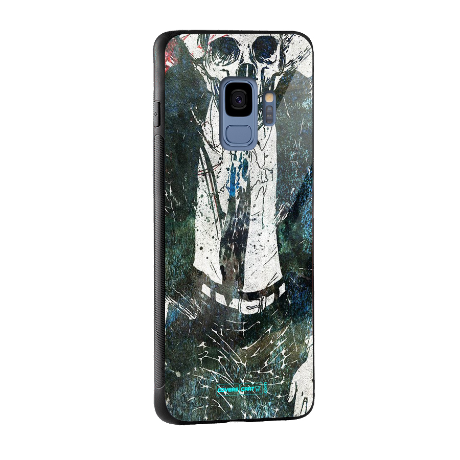 Skeleton in a Suit Glass Back Case for Galaxy S9