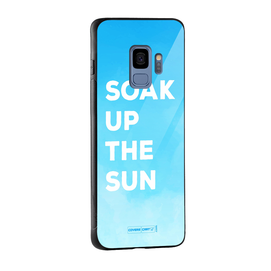 Soak Up The Sun Glass Back Case for Galaxy S9