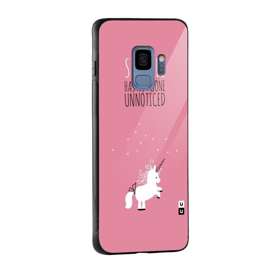 Sparkle Not Unnoticed Glass Back Case for Galaxy S9