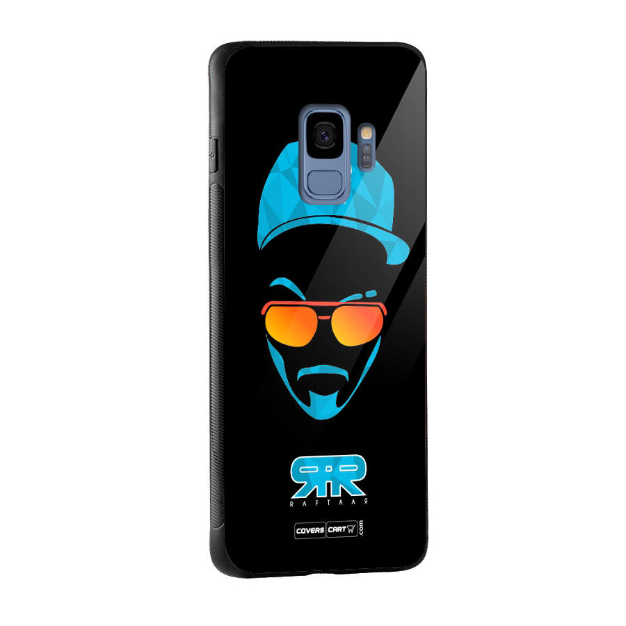 Special Raftaar Edition Blue Glass Back Case for Galaxy S9