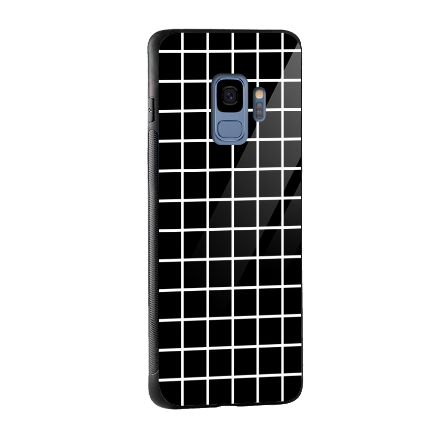 Square Puzzle Glass Back Case for Galaxy S9