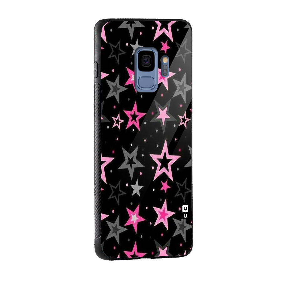 Star Outline Glass Back Case for Galaxy S9