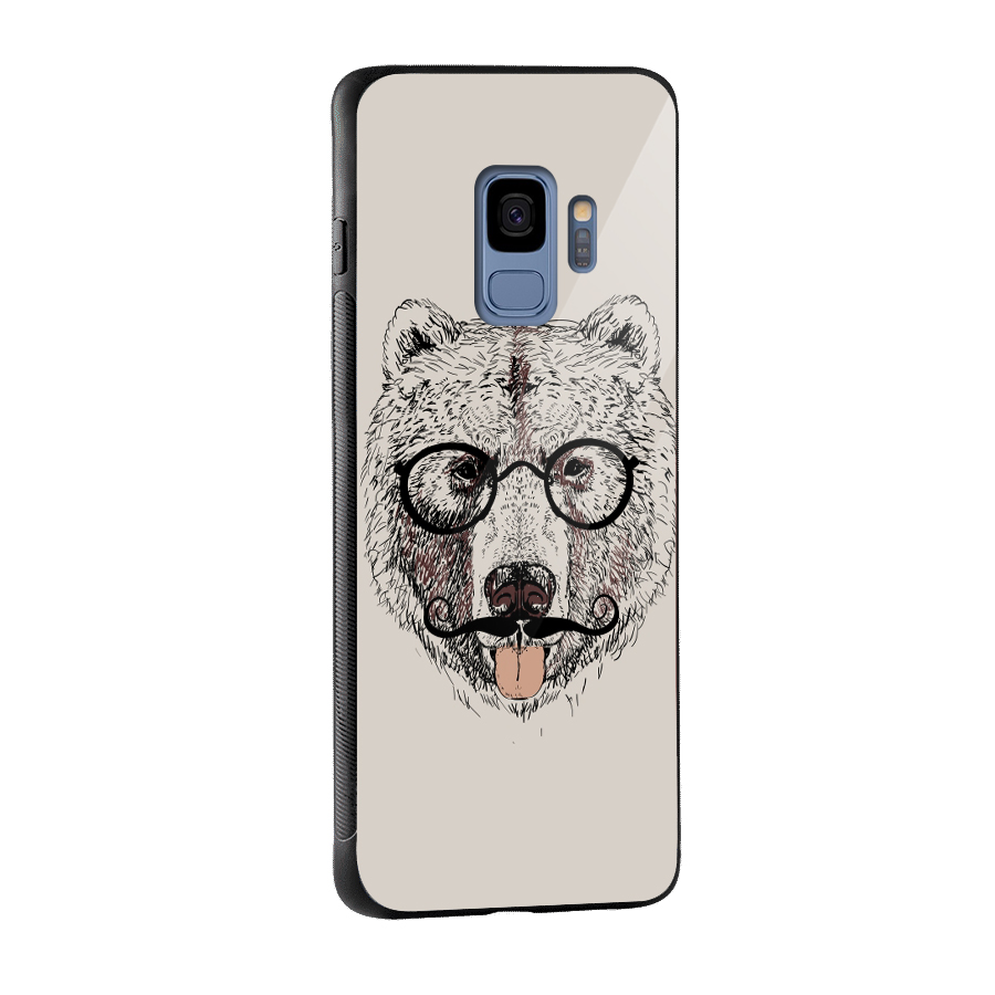 Studious Bear Glass Back Case for Galaxy S9