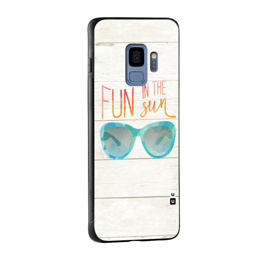Sun Fun Glass Back Case for Galaxy S9