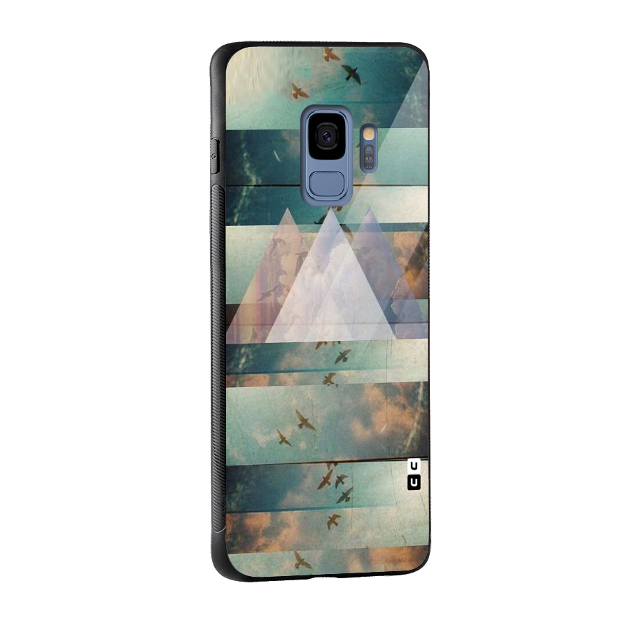 Three Triangles Glass Back Case for Galaxy S9