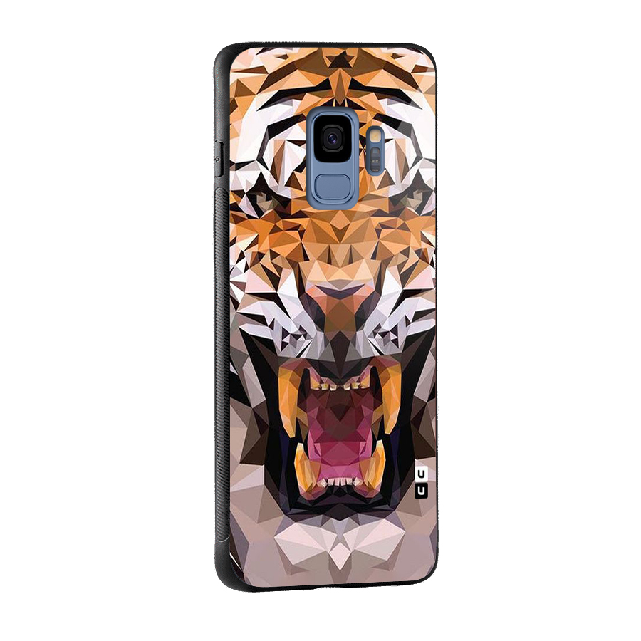 Tiger Abstract Art Glass Back Case for Galaxy S9