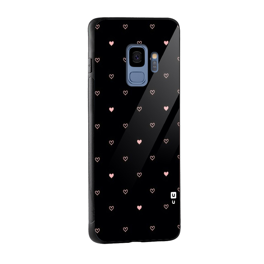 Tiny Little Pink Pattern Glass Back Case for Galaxy S9