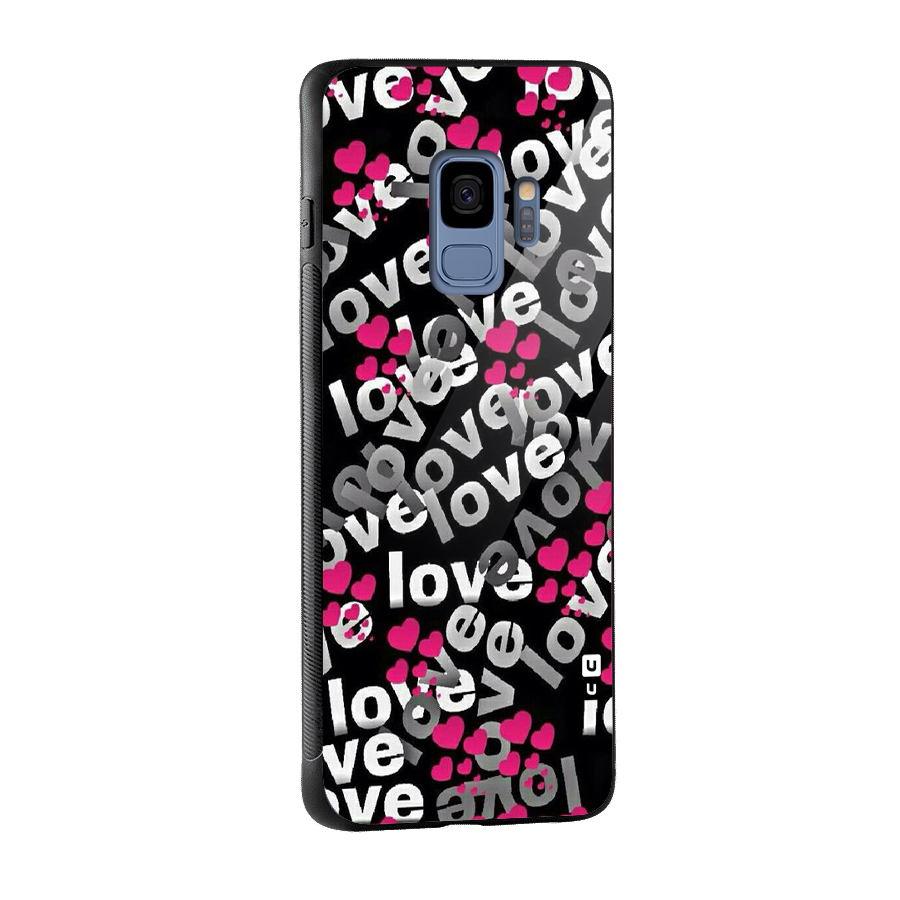 Too Much Love Glass Back Case for Galaxy S9