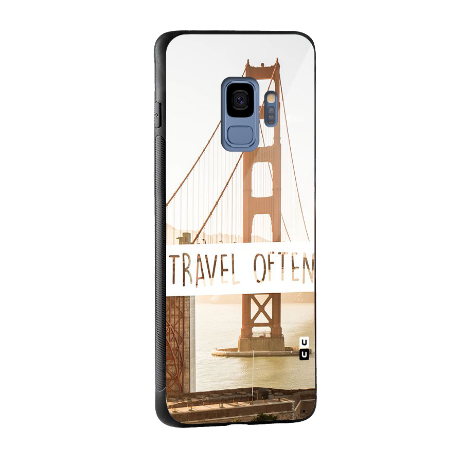 Travel Often Glass Back Case for Galaxy S9