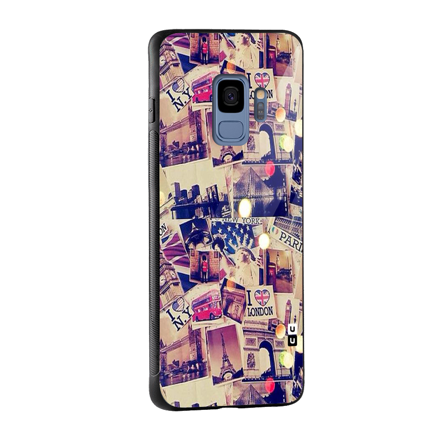 Travel Pictures Glass Back Case for Galaxy S9