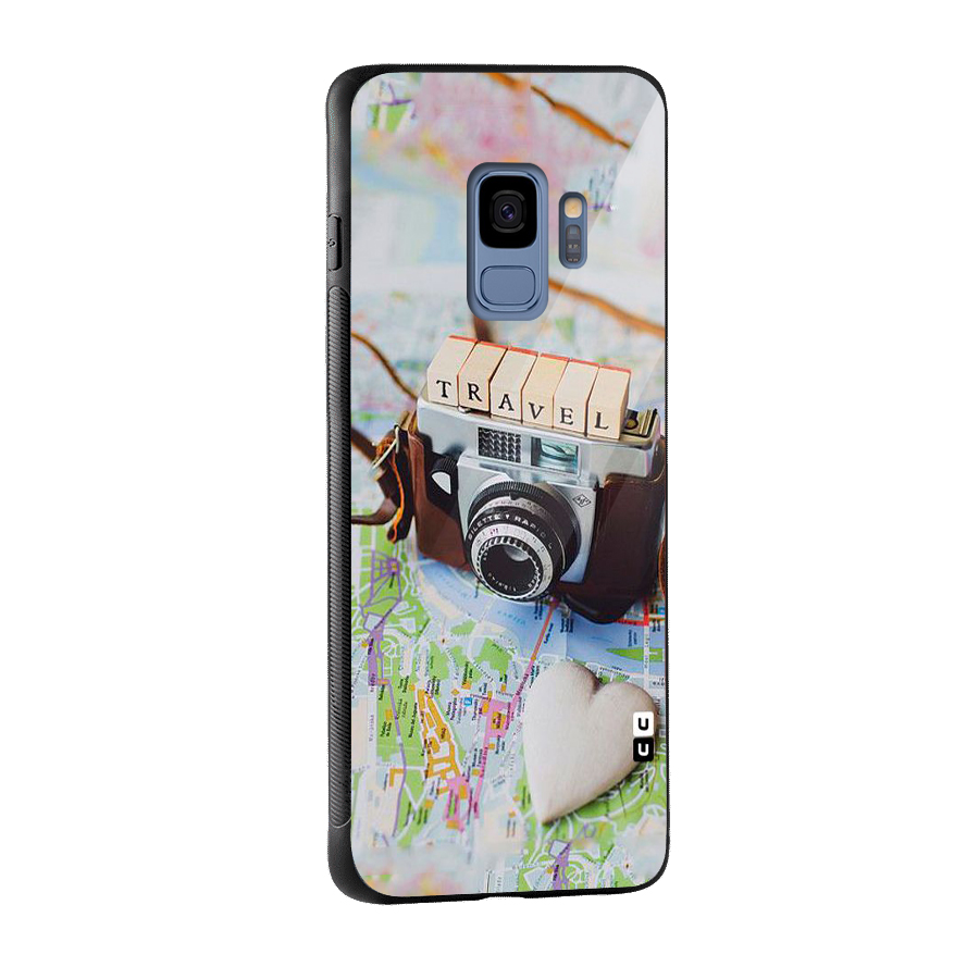 Travel Snapshot Glass Back Case for Galaxy S9