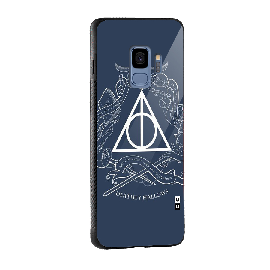 Triangle Blue Glass Back Case for Galaxy S9