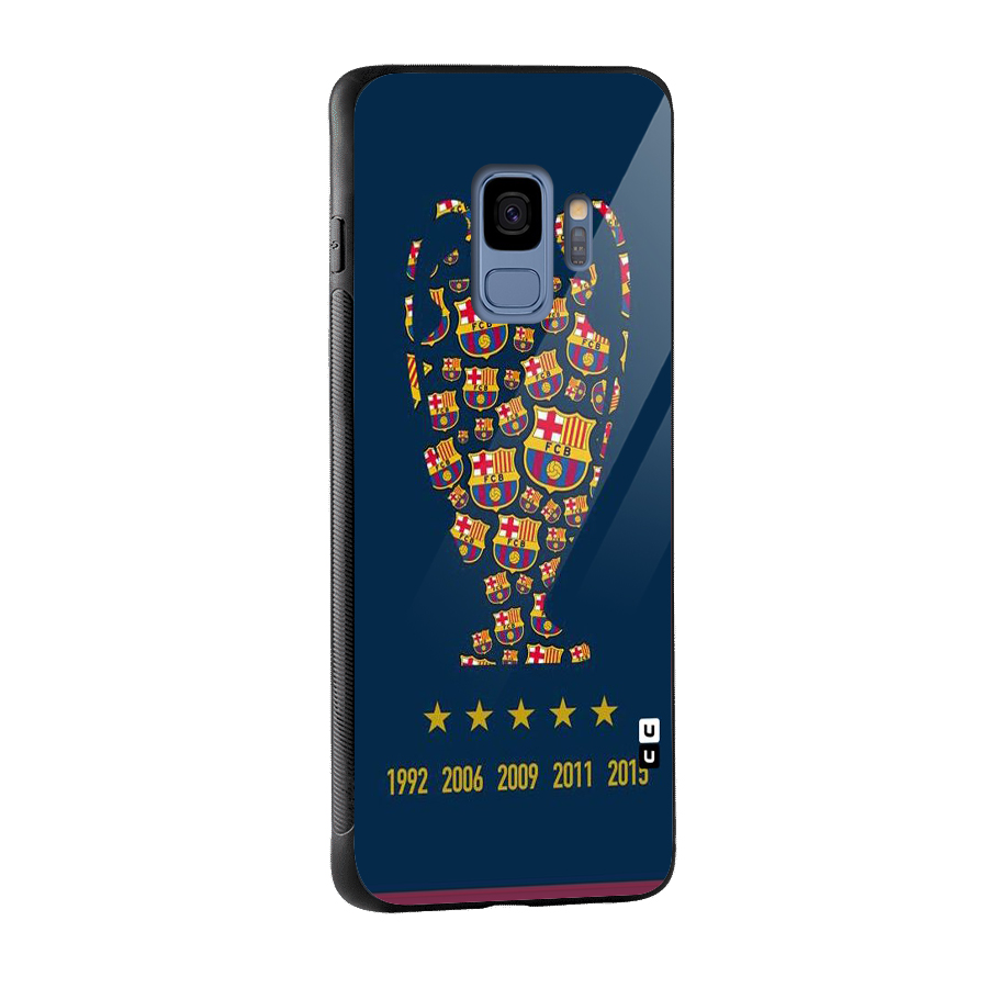 Trophy Team Glass Back Case for Galaxy S9