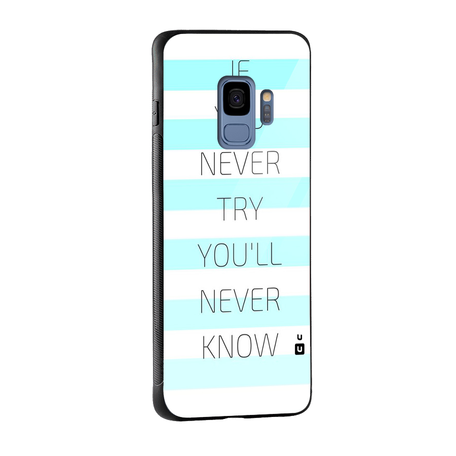 Try Know Glass Back Case for Galaxy S9