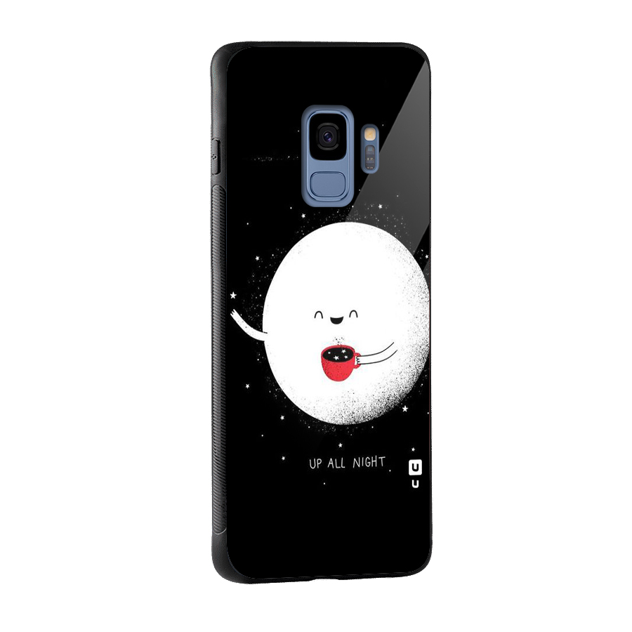 Up All Night Glass Back Case for Galaxy S9