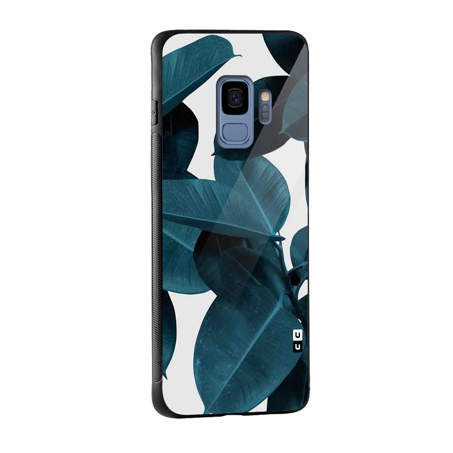 Very Aesthetic Leafs Glass Back Case for Galaxy S9