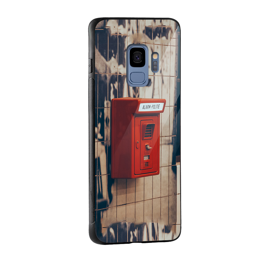 Vintage Alarm Glass Back Case for Galaxy S9