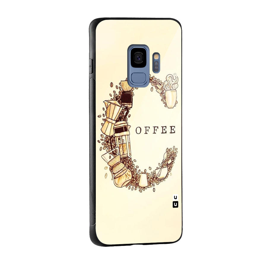 Vintage Coffee Glass Back Case for Galaxy S9